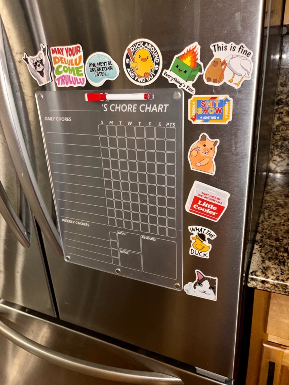 Chore Chart 📊 Magnet Set